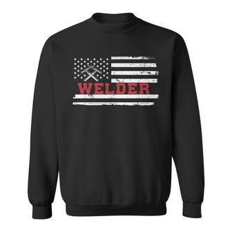 Welding Usa Flag Metal Worker Welder Welding Sweatshirt - Thegiftio UK
