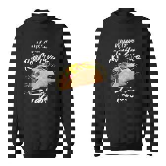 Will Give Roofing Advice For Tacos - Roofer Construction Pun Sweatshirt | Mazezy