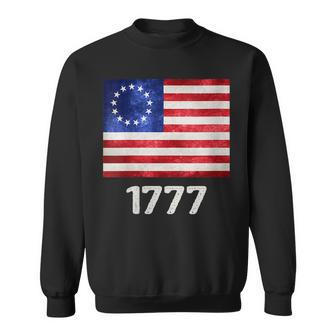 Womens Betsy Ross Patriotic America 1777 Betsey Fourth Of July Sweatshirt - Thegiftio UK