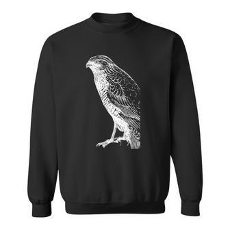 Womens Bird Falcon Bird Of Prey Sweatshirt | Mazezy