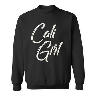Womens Cali Girl California V Neck Sweatshirt | Mazezy