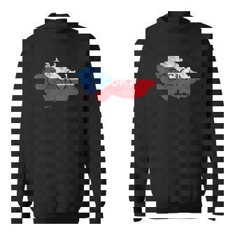 Womens Czech Map And Flag Souvenir - Distressed Czech Republic Sweatshirt | Mazezy