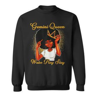 Womens Gemini Queens Are Born In May 21 - June 21 Birthday Sweatshirt - Seseable