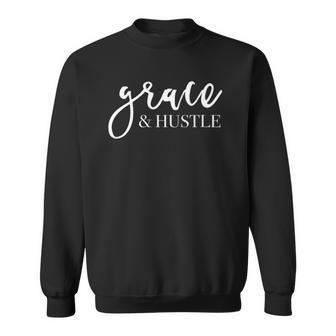 Womens Grace And Hustle Sweatshirt | Mazezy DE