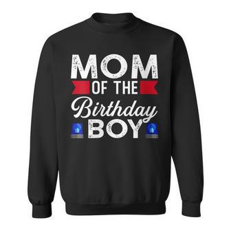 Womens Mom Of The Birthday Boy Birthday Boy Sweatshirt - Seseable