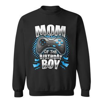 Womens Mom Of The Birthday Boy Matching Video Gamer Birthday Party V2 Sweatshirt - Seseable