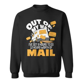 Womens Out Of My Way - Postal Worker Mailman Postman Mail Carrier Sweatshirt - Thegiftio UK