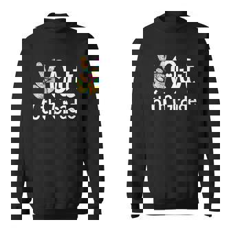 Womens Peace Out 6Th Grade - Last Day Of School Sixth Grade Grad Sweatshirt - Thegiftio UK