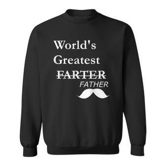 Worlds Greatest Farter-Funny Fathers Day Gift For Dad Sweatshirt | Mazezy AU