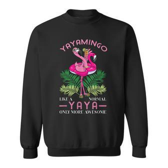 Yayamingo Grandmother Flamingo Lover Gramma Grandma Granny Sweatshirt - Thegiftio UK