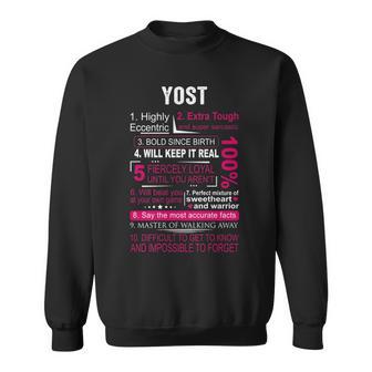 Yost Name Gift Yost Sweatshirt | Seseable UK
