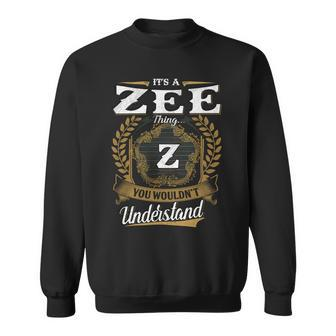 Zee Blood Runs Through My Veins Name V2 Sweatshirt - Monsterry UK