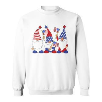 4Th Of July 2022 Patriotic Gnomes Funny American Usa Sweatshirt | Mazezy