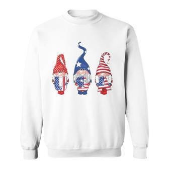 4Th Of July American Flag Gnomes Women Men Girls Boys Kids Sweatshirt | Mazezy UK