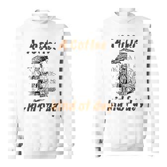A Coffee Kind Of Day Dreary Wet Sad Introspective Sweatshirt - Thegiftio