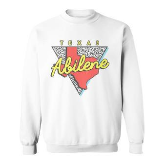 Abilene Texas Retro Triangle Tx City Sweatshirt | Mazezy