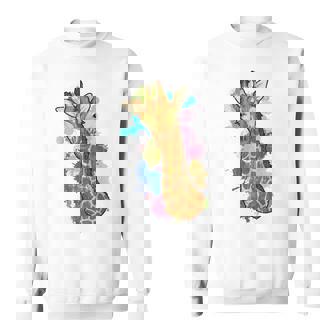 Africa Safari Giraffe Lover African Animal Colorful Giraffe Sweatshirt - Thegiftio