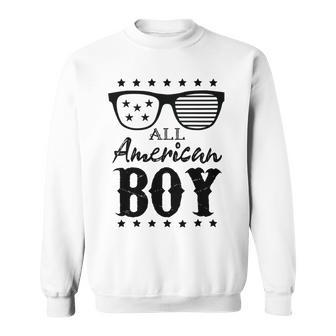 All American Boy 4Th Of July Boys Kids Sunglasses Family Sweatshirt | Favorety AU