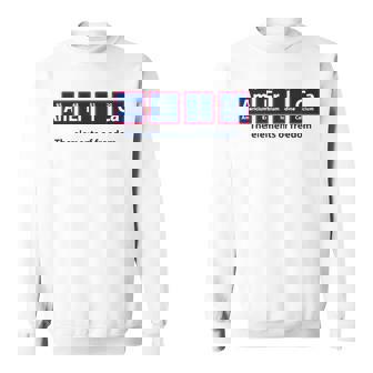 America Periodic Table Funny Patriotic Usa 4Th Of July Sweatshirt - Thegiftio