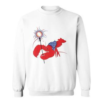 Americana Liberty The Lobster 4Th Of July Sweatshirt | Mazezy