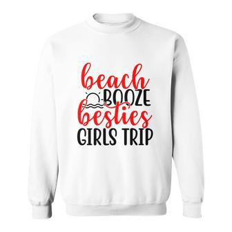 Beach Booze Besties Girls Trip V2 Sweatshirt - Thegiftio UK