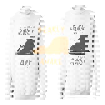Bearly Awake Funny Sleeping Bear Sweatshirt | Mazezy