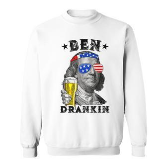 Ben Drankin Benjamin Funny Drink Beer 4Th Of July Sweatshirt - Seseable