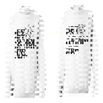 Best Cat Mom Ever Family Love Cat Kitten Sweatshirt - Thegiftio UK