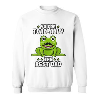 Best Dad Daddy Frog Toad Ally Fathers Day Toad Froggy Sweatshirt - Thegiftio UK