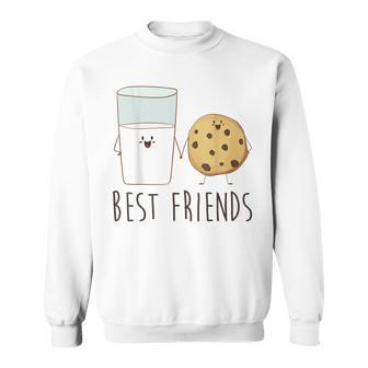 Best Friends Milk And Cookie Cute Cookie T Sweatshirt - Thegiftio UK
