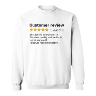 Best Testing Coordinator Funny Review Job Profession Sweatshirt | Mazezy CA
