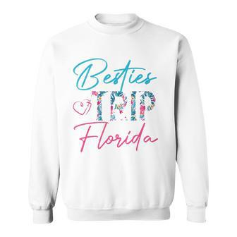 Besties Trip Florida Vacation Matching Best Friend Sweatshirt | Mazezy AU