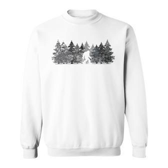 Bigfoot In The Forest Sweatshirt | Favorety