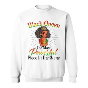 Black Queen The Most Powerful Piece In The Game Women Girl V2 Sweatshirt - Thegiftio UK