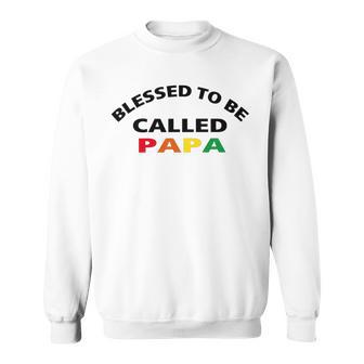 Blessed To Be Called Papa Sticker Sweatshirt | Favorety DE