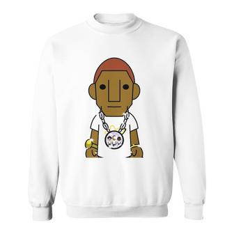 Bling Black Gangster Man Style Sweatshirt | Mazezy