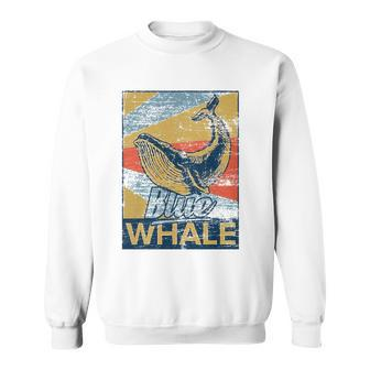 Blue Whale Animal Sea Zookeeper Gift Idea Sweatshirt | Mazezy