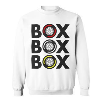 Box Box Box F1 Tyre Compound Design V2 Sweatshirt | Favorety DE