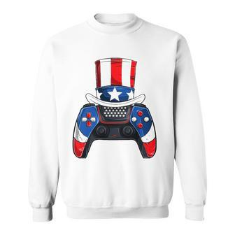 Boy Fourth Of July S American Flag Video Games Kids Sweatshirt | Mazezy