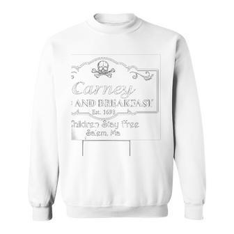 Carney Name Funny Halloween Gift Carney Bed And Breakfast Sweatshirt - Seseable