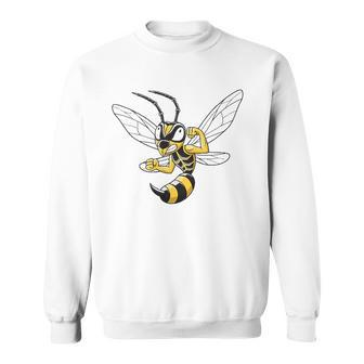Cartoon Hornet I Bee I Insect I Hornet Sweatshirt | Mazezy