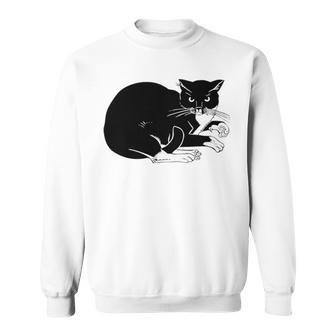 Cat Cut Cat Cat Lovers Black Cat Funny Cat Birthday Cat Gift Cat Danger Kitty V3 Sweatshirt | Favorety DE