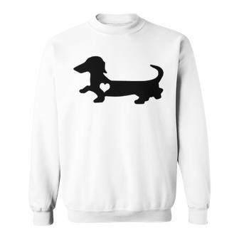 Dachshund Heart Dog Lover Sweatshirt | Favorety AU