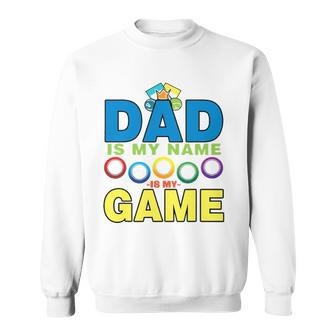 Dad Lucky Bingo Player Dadfathers Day Funny Sweatshirt | Mazezy