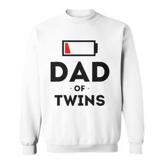 Dad Of Twins Clothing Gift For Father Husband Dad Funny Men Sweatshirt | Mazezy