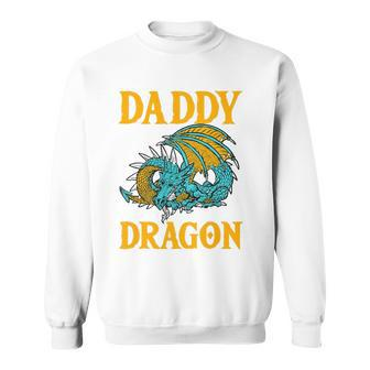 Daddy Dragon Mythical Fathers Day Dad Legendary Creature Sweatshirt | Mazezy