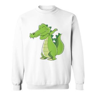 Dancing Alligator Gift Funny Dabbing Alligator Sweatshirt - Thegiftio UK