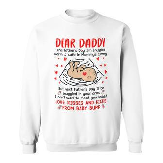 Dear Daddy I Cant Wait To Meet You Fathers Day Mug Sweatshirt - Monsterry DE