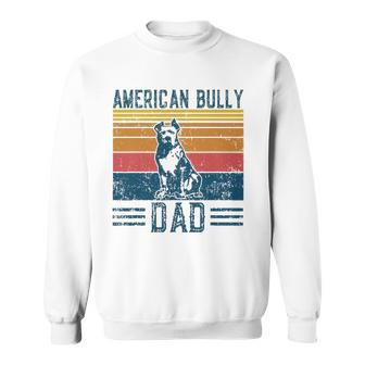 Dog Bully Pit Bull Dad - Vintage American Bully Dad Sweatshirt - Thegiftio UK
