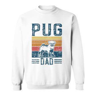 Dog Pug Papa - Vintage Pug Dad Sweatshirt | Mazezy CA